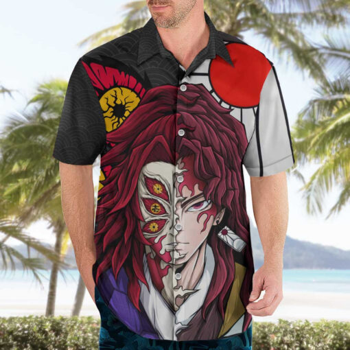 Chemise hawaïenne Kokushibo & Yoriichi Demon Slayer Anime – Image 3