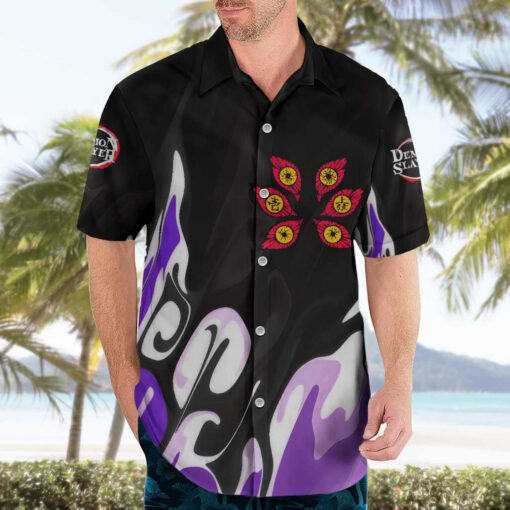 Chemise hawaïenne Kokushibo Demon Slayer Anime – Image 3