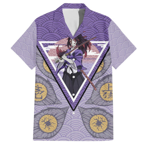 Chemise hawaïenne Kokushibo Demon Slayer motif japonais Mix