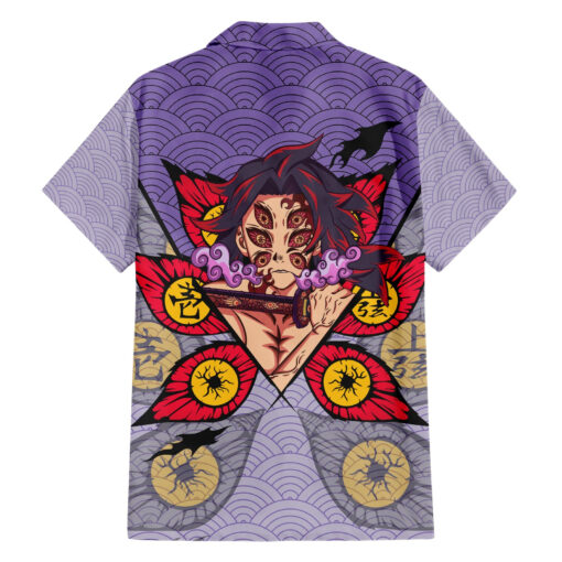 Chemise hawaïenne Kokushibo Demon Slayer motif japonais Mix – Image 2