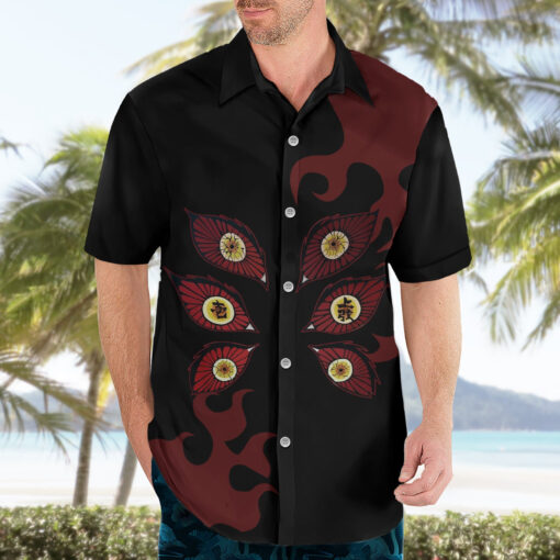 Chemise hawaïenne Kokushibou Demon Slayer Anime – Image 3