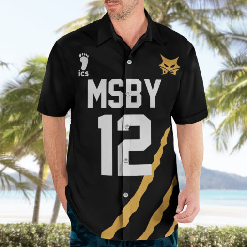 Chemise hawaïenne Kotaro Bokuto n°12 MSBY Anime – Image 3