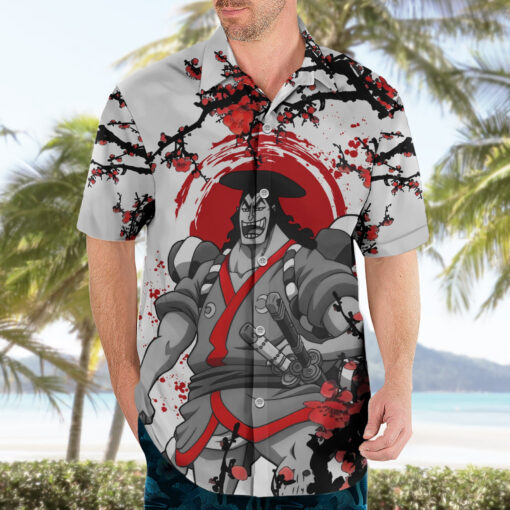 Chemise hawaïenne Kozuki Oden style japonais Anime – Image 3
