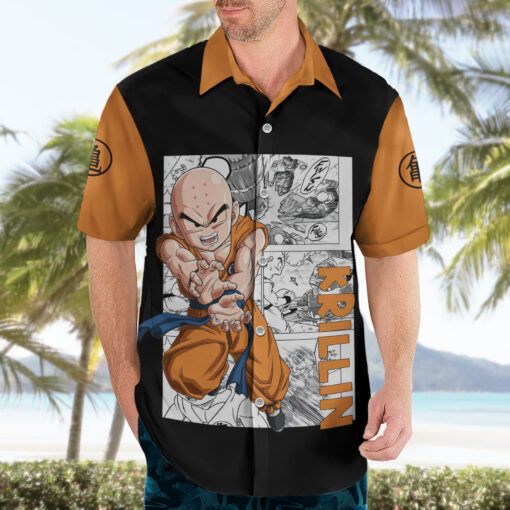 Chemise hawaïenne Krilin Anime Manga – Image 3