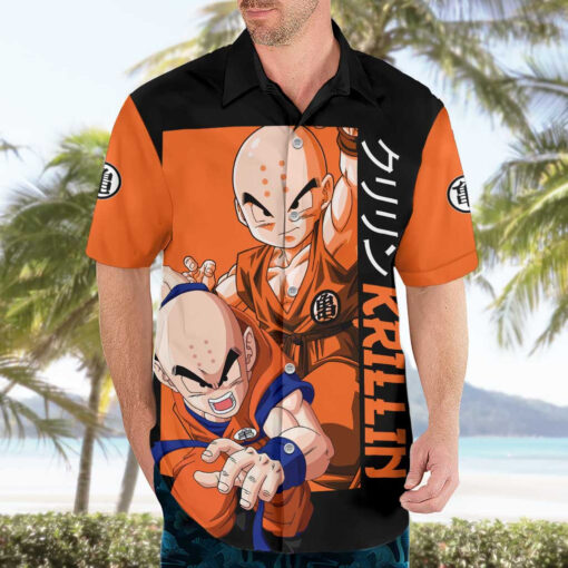 Chemise hawaïenne Krilin Dragon Ball Anime – Image 3