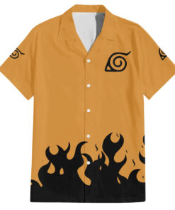 Chemise hawaïenne Kurama symbole du sceau trigramme Naruto