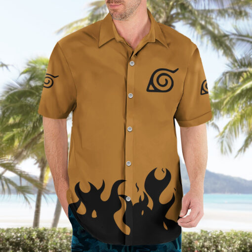 Chemise hawaïenne Kurama symbole du sceau trigramme Naruto – Image 3