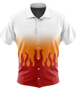 Chemise hawaïenne Kyojuro Rengoku Demon Slayer