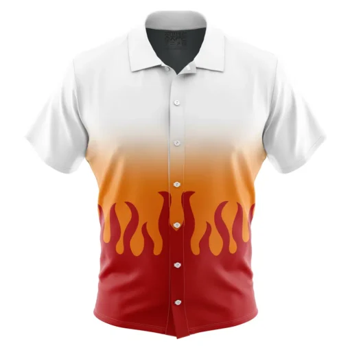 Chemise hawaïenne Kyojuro Rengoku Demon Slayer