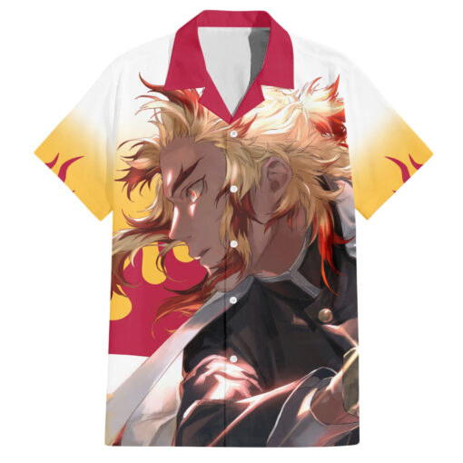 Chemise hawaïenne Kyojuro Rengoku Demon Slayer classique