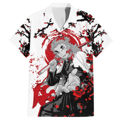 Chemise hawaïenne Kyojuro Rengoku Demon Slayer Japon Anime