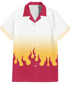 Chemise hawaïenne Kyojuro Rengoku Demon Slayer classique