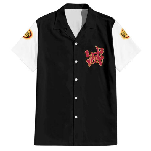 Chemise hawaïenne Kyojuro Rengoku V2 Demon Slayer Anime