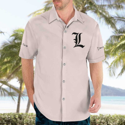 Chemise hawaïenne L Death Note Anime – Image 3