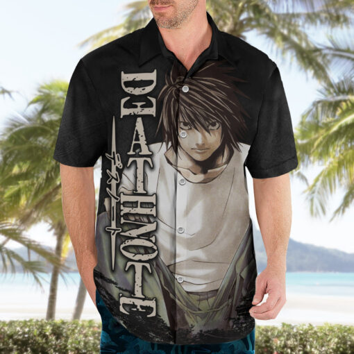 Chemise hawaïenne L Lawliet Death Note – Image 3