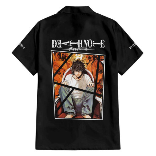Chemise hawaïenne L Lawliet Death Note Anime – Image 2