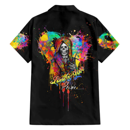 Chemise hawaïenne LGBT Love is Love fierté – Image 2