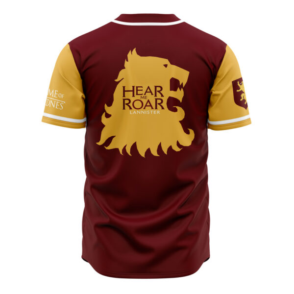 Maillot de baseball Lannister de Castral Roc Game of Thrones – Image 2