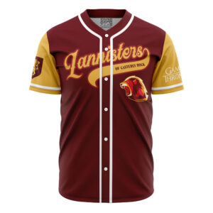 Maillot de baseball Lannister de Castral Roc Game of Thrones