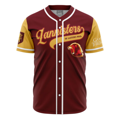 Maillot de baseball Lannister de Castral Roc Game of Thrones