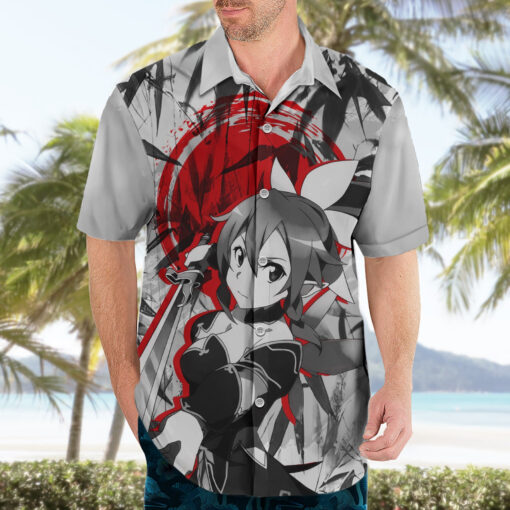 Chemise hawaïenne Leafa style japonais Sword Art Online – Image 3