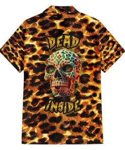 Chemise hawaïenne crâne léopard Dead Inside