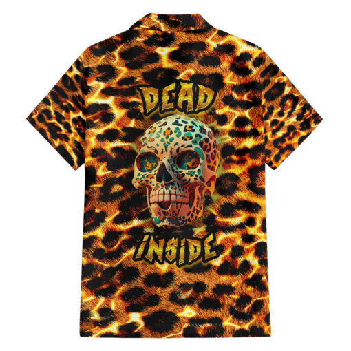 Chemise hawaïenne crâne léopard Dead Inside