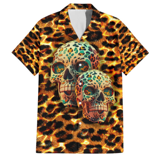 Chemise hawaïenne crâne léopard Dead Inside – Image 2