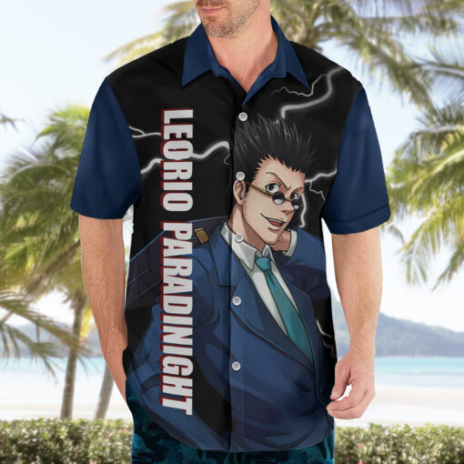 Chemise hawaïenne Leorio Hunter x Hunter Anime – Image 3