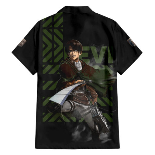 Chemise hawaïenne Levi Ackerman L’Attaque des Titans Anime – Image 2