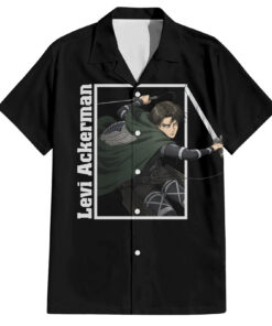 Chemise hawaïenne Levi Ackerman L’Attaque des Titans Anime classique