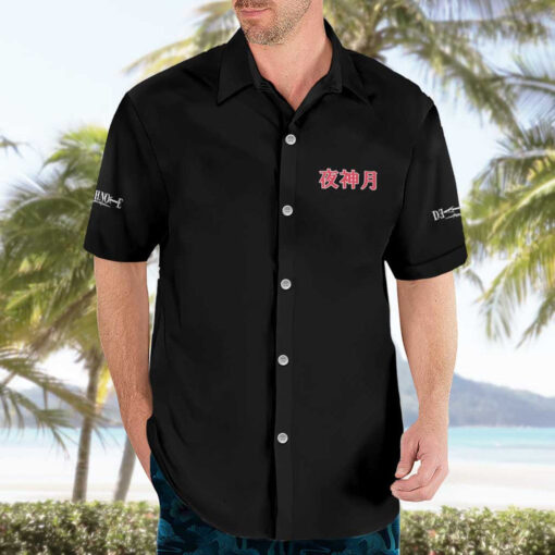 Chemise hawaïenne Light Yagami V2 Death Note Japon Anime – Image 3