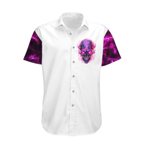 Chemise hawaïenne crâne électrique femme âgée grognon – Image 2