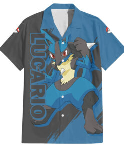 Chemise hawaïenne Lucario Pokémon Anime