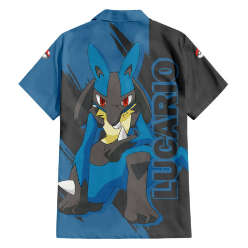 Chemise hawaïenne Lucario Pokémon Anime – Image 2