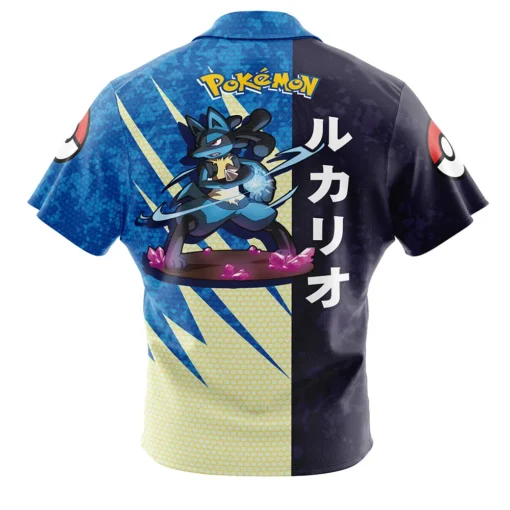 Chemise hawaïenne Attaque Lucario Pokémon – Image 2