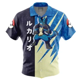 Chemise hawaïenne Attaque Lucario Pokémon
