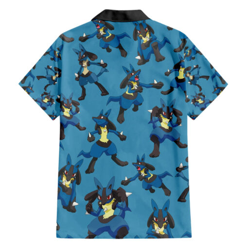 Chemise hawaïenne motif Lucario style pixel – Image 2