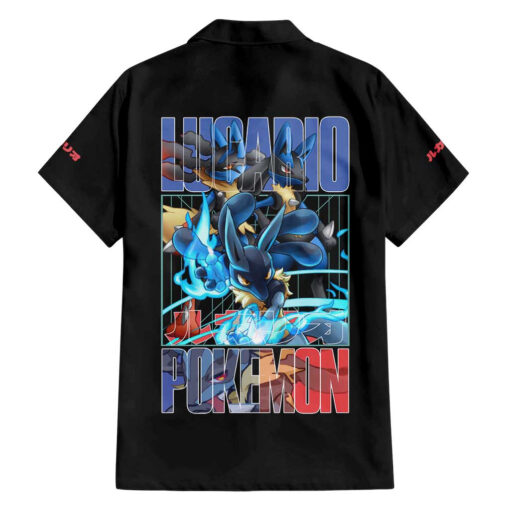 Chemise hawaïenne Lucario Pokémon Anime – Image 2