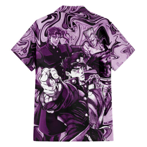 Chemise hawaïenne Lucid Stardust Crusaders JoJo Anime Mix – Image 2