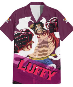 Chemise hawaïenne Luffy Gear 4 One Piece Anime