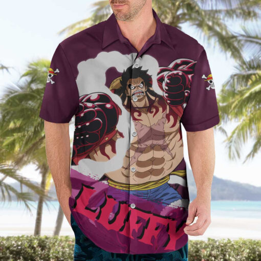Chemise hawaïenne Luffy Gear 4 One Piece Anime – Image 3