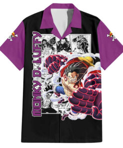 Chemise hawaïenne Luffy Gear 4 One Piece Manga Mix Anime