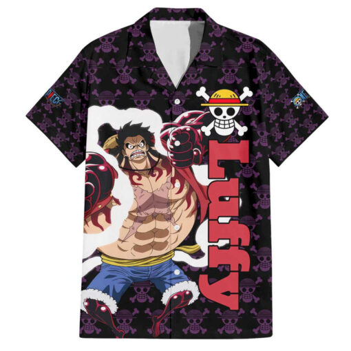 Chemise hawaïenne Luffy Gear 4 One Piece motif Mix Anime
