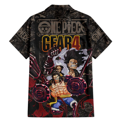 Chemise hawaïenne Luffy Gear 4 One Piece motifs manga Mix – Image 2