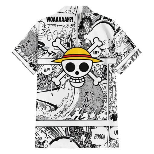Chemise hawaïenne Luffy Gear 5 éveil One Piece Manga Mix – Image 2