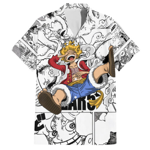 Chemise hawaïenne Luffy Gear 5 éveil One Piece Anime Mix