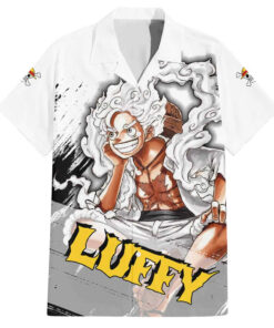 Chemise hawaïenne Luffy Gear 5 One Piece Anime