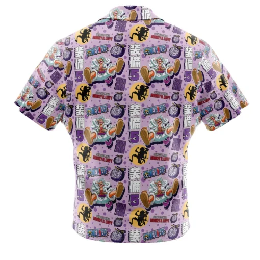 Chemise hawaïenne Luffy Gear 5 Soleil Dieu Nika One Piece – Image 2
