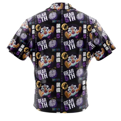 Chemise hawaïenne Luffy Gear 5 Soleil Dieu Nika V2 One Piece – Image 2